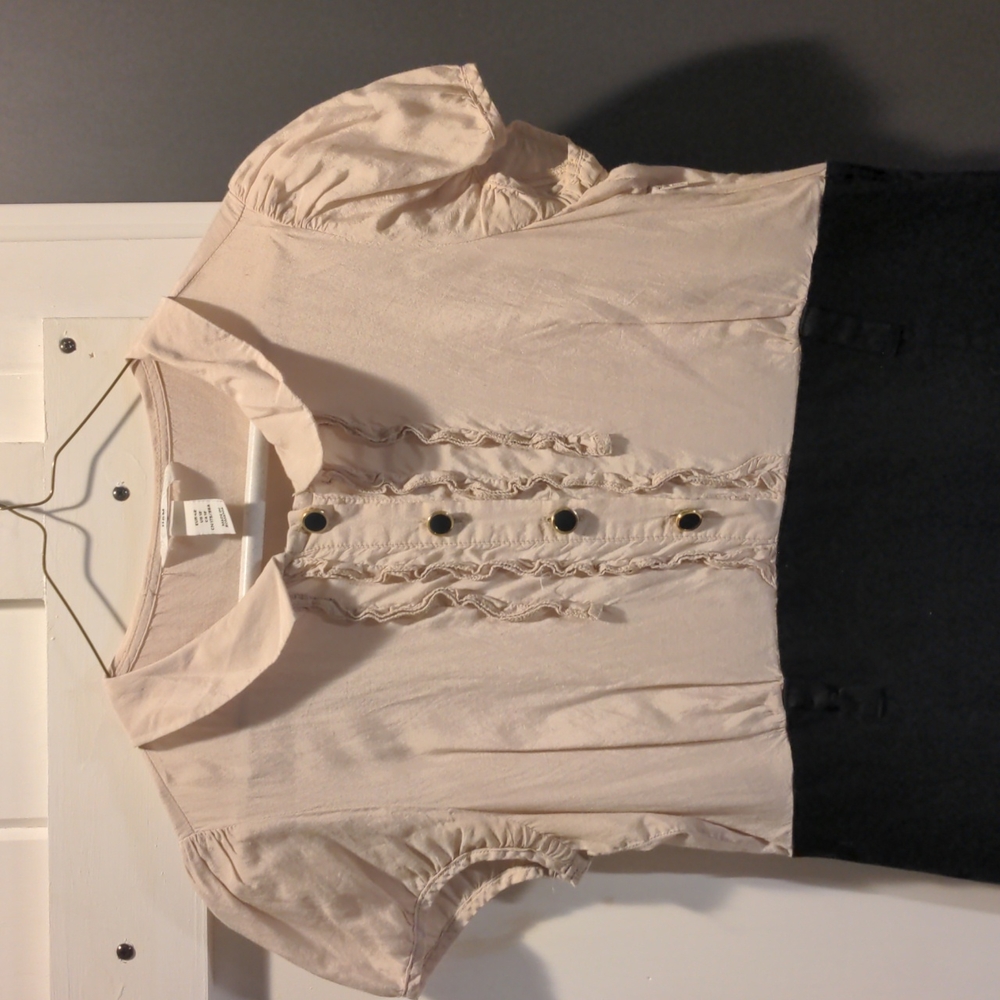 H&M Tan and Black Fitted Mini Dress Size 12